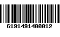 Código de Barras 6191491400012