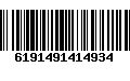 Código de Barras 6191491414934