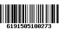 Código de Barras 6191505100273