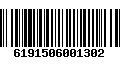 Código de Barras 6191506001302