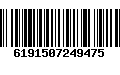 Código de Barras 6191507249475