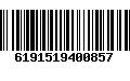 Código de Barras 6191519400857