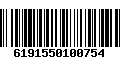 Código de Barras 6191550100754