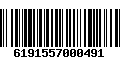Código de Barras 6191557000491
