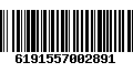Código de Barras 6191557002891