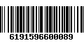 Código de Barras 6191596600089