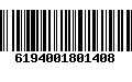 Código de Barras 6194001801408