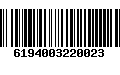 Código de Barras 6194003220023