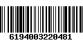 Código de Barras 6194003220481