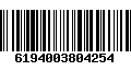 Código de Barras 6194003804254