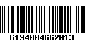 Código de Barras 6194004662013