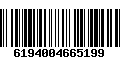 Código de Barras 6194004665199