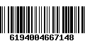 Código de Barras 6194004667148