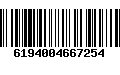 Código de Barras 6194004667254