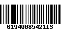 Código de Barras 6194008542113