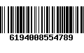 Código de Barras 6194008554789