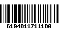 Código de Barras 6194011711100