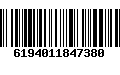 Código de Barras 6194011847380
