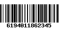 Código de Barras 6194011862345