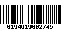 Código de Barras 6194019602745