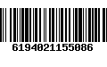 Código de Barras 6194021155086