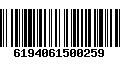 Código de Barras 6194061500259