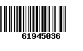 Código de Barras 61945036