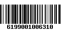 Código de Barras 6199001006310