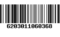 Código de Barras 6203011060368