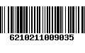 Código de Barras 6210211009035