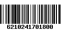 Código de Barras 6210241701800