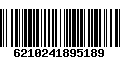 Código de Barras 6210241895189