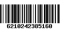 Código de Barras 6210242385160