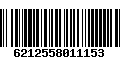 Código de Barras 6212558011153