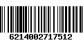 Código de Barras 6214002717512