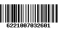 Código de Barras 6221007032601