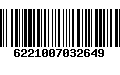 Código de Barras 6221007032649