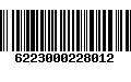 Código de Barras 6223000228012