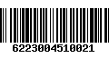 Código de Barras 6223004510021