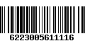 Código de Barras 6223005611116