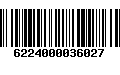 Código de Barras 6224000036027