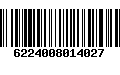 Código de Barras 6224008014027