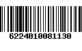 Código de Barras 6224010081130