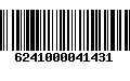 Código de Barras 6241000041431