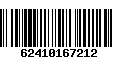 Código de Barras 62410167212