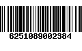 Código de Barras 6251089002384