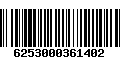 Código de Barras 6253000361402