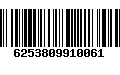 Código de Barras 6253809910061