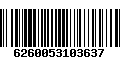 Código de Barras 6260053103637