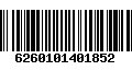 Código de Barras 6260101401852